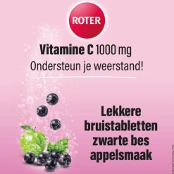 Roter Vitamine C 1000mg Bruistabletten Appel/Zwarte Bes15 stuks