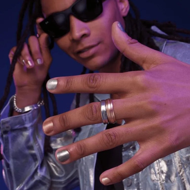 Sally Hansen Insta-Dri Chrome Nagellak - Goud - 128 Lustrous Gold