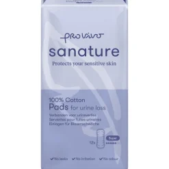Sanature Pro Vivo 100% Katoenen Incontinentieverband Super 12 stuks