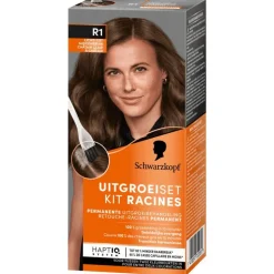 Schwarzkopf Permanent Color Uitgroeiset R1 Licht - Middenbruin