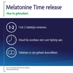 Shiepz Melatonine Time Release 0,1 mg 500 tabletten