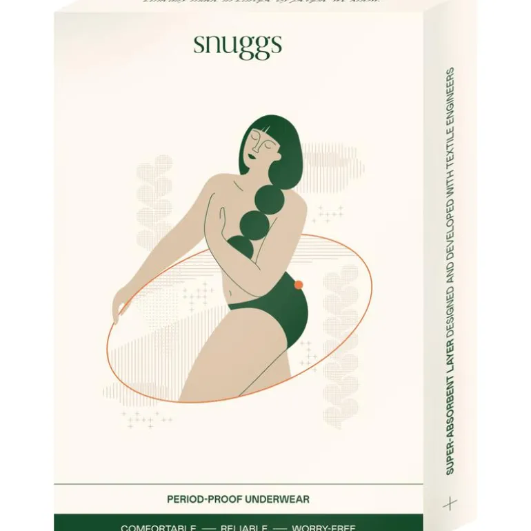 Snuggs period underwear Active highrise light black L