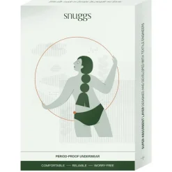 Snuggs period underwear Active highrise light black M
