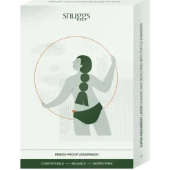 Snuggs period underwear Brazilian light black M