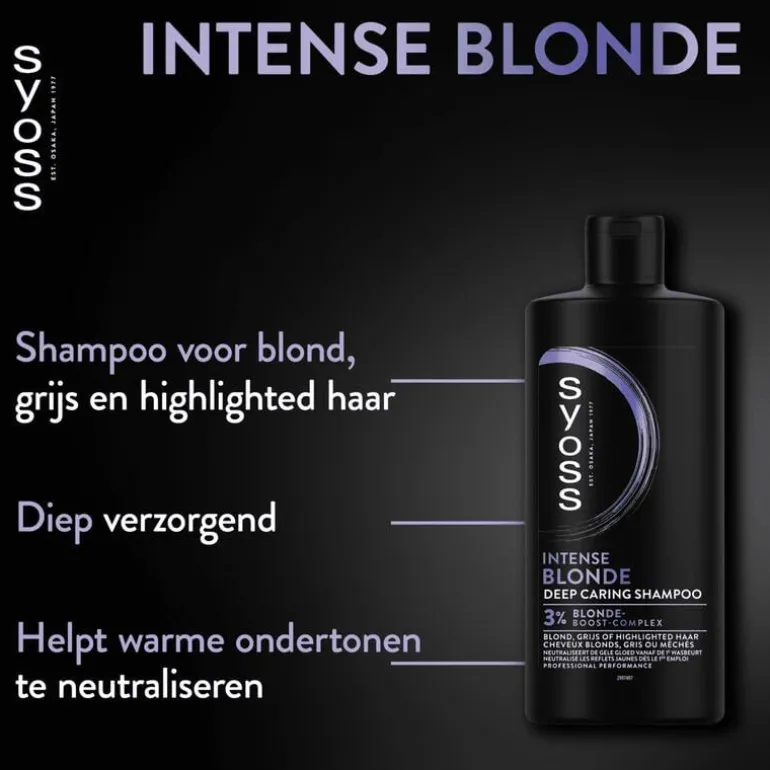 Syoss Intense Blonde Shampoo 440 ML