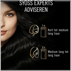Syoss Oleo Intense 1-10 Intens Zwart/Noir Intense