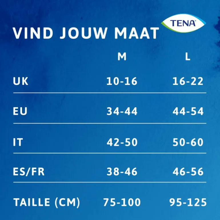 TENA Silhouette Plus High Waist Wegwerpbroekjes Crème L 8 stuks