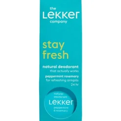 The Lekker Company Pepermunt & Rozemarijn Deodorant Crème 30 Gram