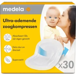 Ultra-ademende Zoogkompressen 30 stuks