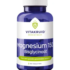 Vitakruid Magnesium 150 Bisglycinaat - 90 tabletten