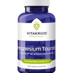 Vitakruid Magnesium Tauraat met P-5-P® - 90 vegan capsules