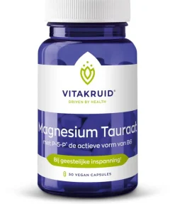 Vitakruid magnesium tauraat P5 vegan 30 caps