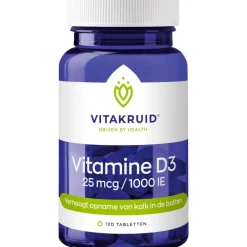 Vitakruid Vitamine D3 25 mcg / 1000 IE - 120 tabletten