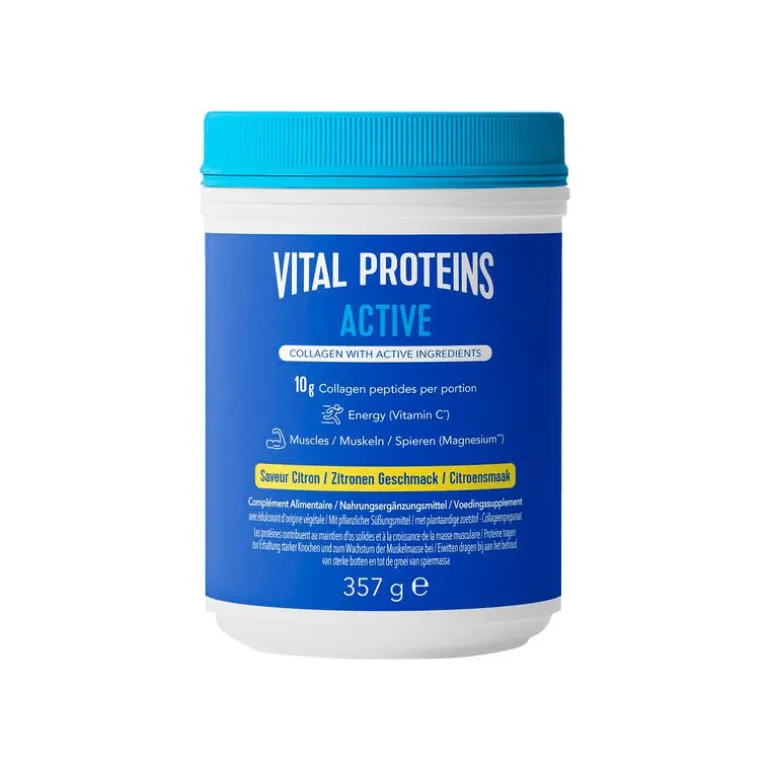 Vital Proteins Active Collageen Citroensmaak Pot 357 GR