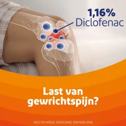 Voltaren Emulgel 1,16% (diclofenac) Bij Gewrichtspijn In Knie En Vinger 120 GR