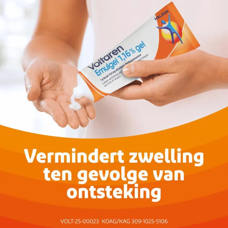 Voltaren Emulgel 1,16% (diclofenac) Bij Gewrichtspijn In Knie En Vinger 120 GR
