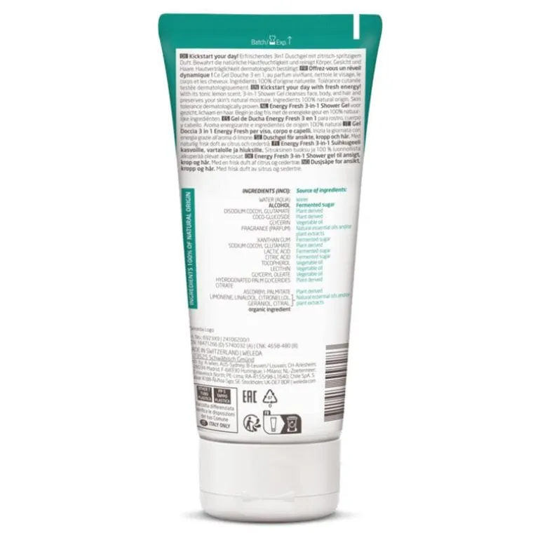 Weleda Men Energy Fresh 3-in-1 Douchegel 200 ML
