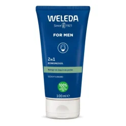 Weleda Men 2-in-1 reinigingsgel voor gezicht & baard