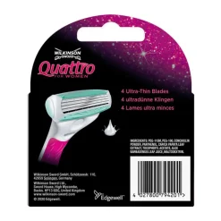 Wilkinson Sword Quattro for Women Sensitive Navulmesjes 3+1 gratis