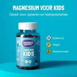 Yummugums Kids Magnesium Suikervrij 60 stuks