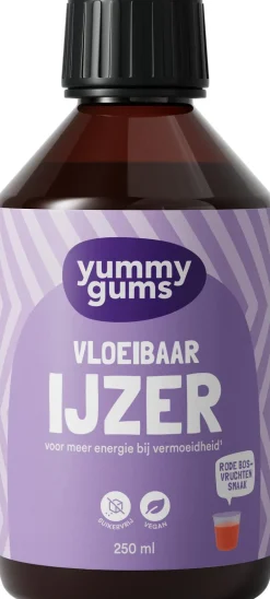 Yummygums Vloeibaar Ijzer - suikervrij - 250ml