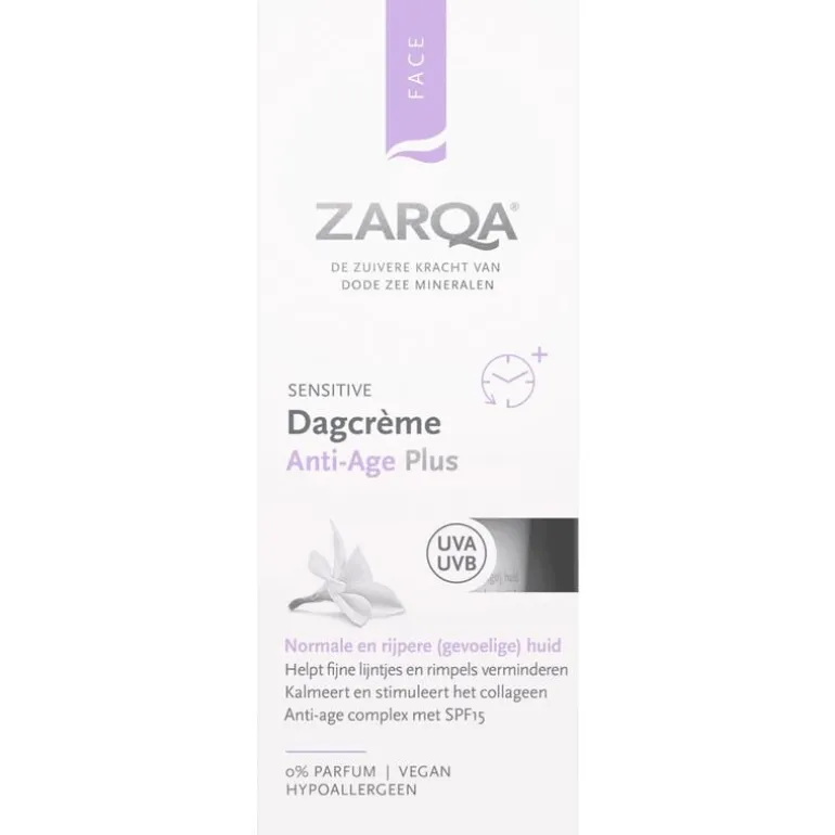 Zarqa Anti-Age Plus SPF15 Sensitive Dagcrème 50 ML