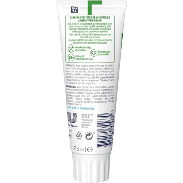 Zendium Junior Junior 5-12 jaar Tandpasta 75 ML