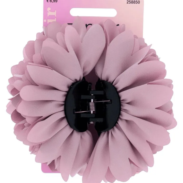 Zenner Haarklem Bloem Stof Roze