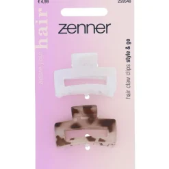 Zenner Haarklem Gebroken Wit/Bruin 2X