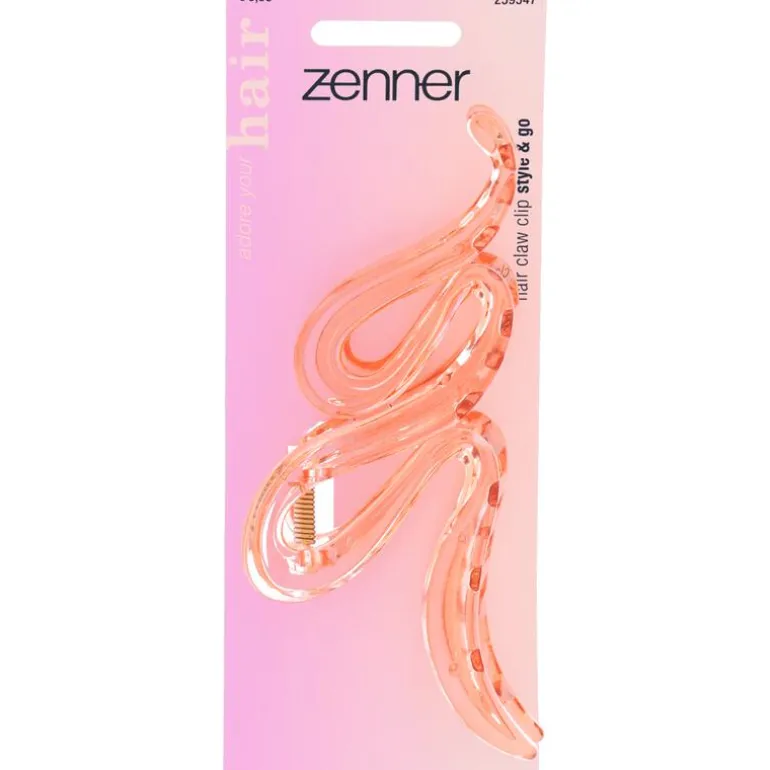 Zenner Haarklem Golvend Transparant Roze