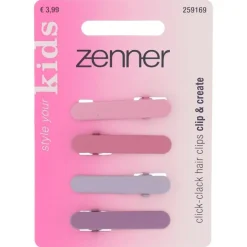 Zenner Klik-klak haarspeld kids 4x