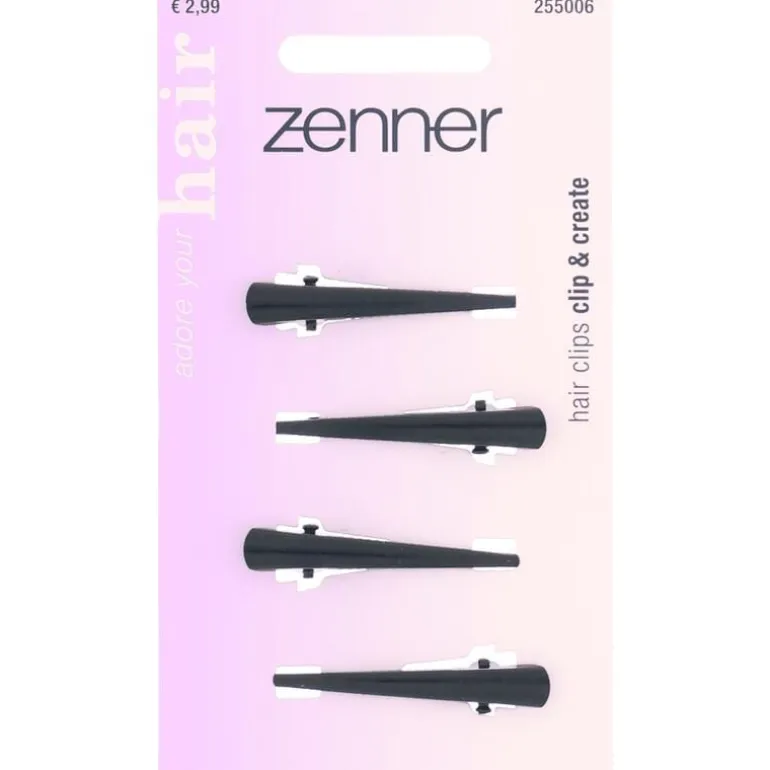 Zenner Snapclip zwart 4x