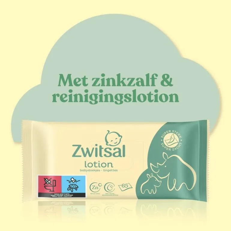 Zwitsal Lotion Billendoekjes 15 x 65 Stuks